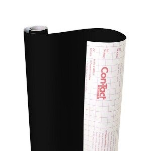 Con-Tact® Brand Creative Covering™ Adhesive Covering, Black, 18" x 16 ft - 1 of 3