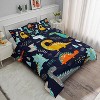 Hachikiko Cartoon Dinosaur Comforter Set with 1 Comforter & 2 Pillowcases,Ultra-Soft Microfiber, All-Season, Machine Washable - 3 of 4