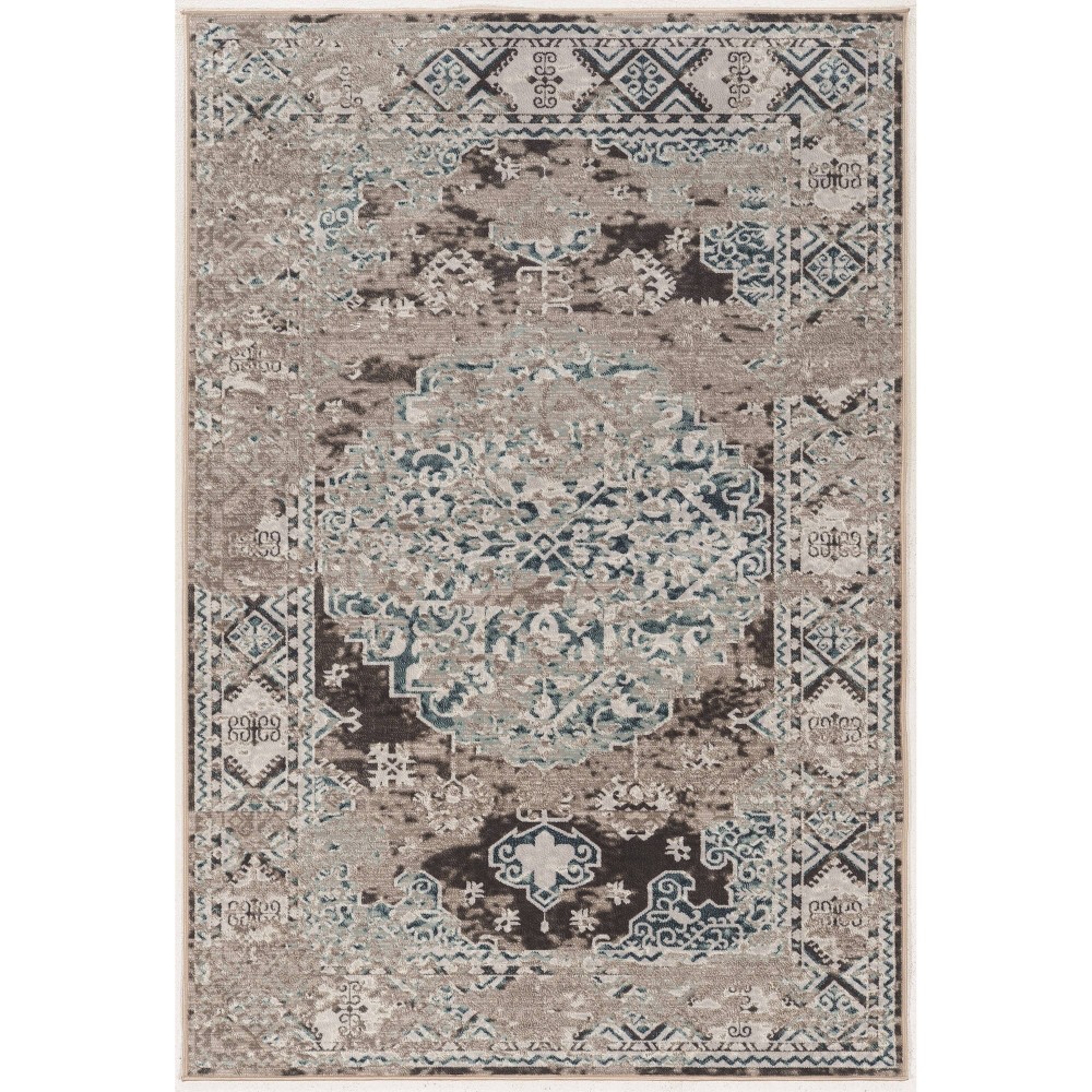 UPC 753793000077 product image for 2'x3' Vintage Collection Nain Rug Charcoal Gray - Linon | upcitemdb.com
