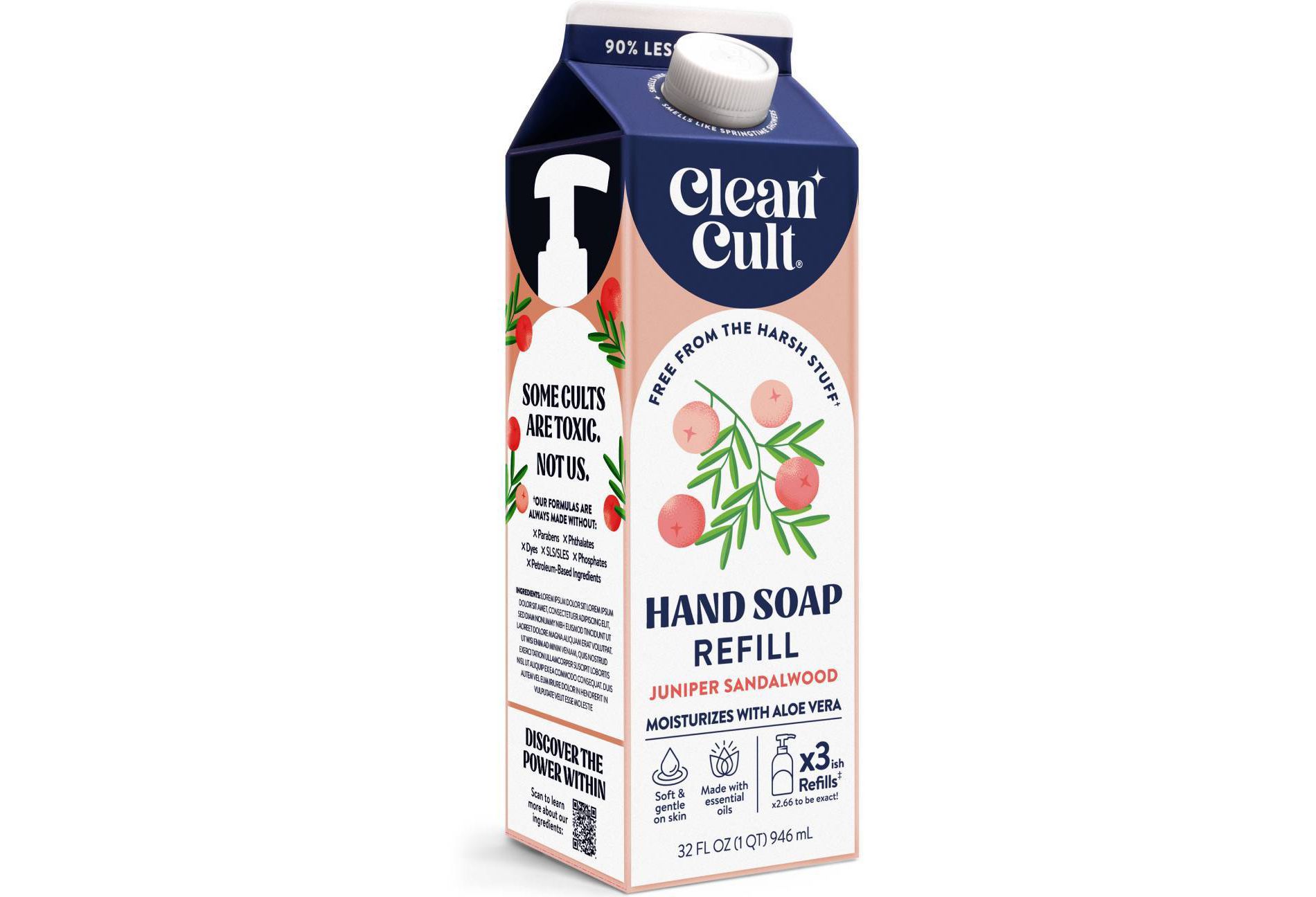 Clean Cult Liquid Hand Soap Refills - Juniper Sandalwood - 32 fl oz