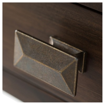 46" Stratford Solid Wood Console Sofa Table Natural Aged Brown