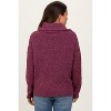 Pinkblush Burgundy Half Zip Maternity Pullover Sweater - 3 of 4