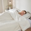 ETL certified 100% polyester Electric Blanket Solid Fleece to Faux-Shearling Heated Blanket - 3 of 4