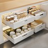 Expansion drawer, expandable wardrobe organizer, expandable drawer rack for kitchen and living room wardrobes, no need for drilling or nailing - 3 of 4