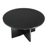 NicBex 23.6"/35.8" Modern Round Coffee Table,Minimalist End Table,Solid Wood Look MDF Side Table,Simple Center Table for Living Room,Office - 2 of 4