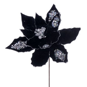 Vickerman 17" Poinsettia Stem - 1 of 2
