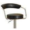 Simple Relax Adjustable Faux Leather Bar Stools Black Set of 2 - 3 of 4