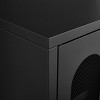 Gulches Black Metal Shoe Cabinet - 5.9" High Feet Double Mesh Door Cabinet with Adjustable Partitions,Robot Vacuum Accessible for Living Room - 2 of 4