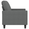 vidaXL 2-Seater Fabric Sofa – Simple and Modern Design, Comfortable Heavy-Duty Dark Gray Couch – Ideal for Living Room, Lounge, Office - 3 of 4
