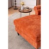 43.3" Chenille Oversized Chaise Lounge Chair with Wide Seat - 2 of 4