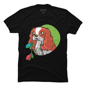 Men's Design By Humans Super Cute Dog Paws Print Christmas Tree T-Shirt By rasok T-Shirt - 1 of 4