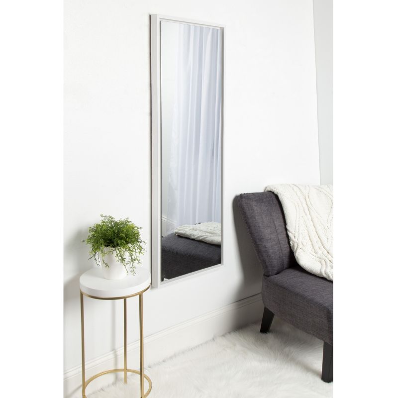 16&#34; x 48&#34; Evans Framed Wall Panel Mirror White - Kate and Laurel, 5 of 8