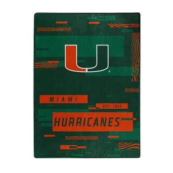 NCAA Miami Hurricanes Digitized 60 x 80 Raschel Throw Blanket
