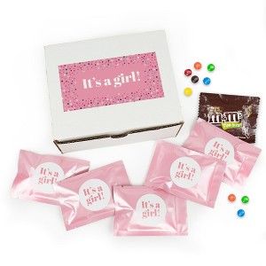 20ct It's a Girl M&M's Baby Shower Candy Favor Packs (20ct) - Milk Chocolate- by Just Candy - 1 of 4