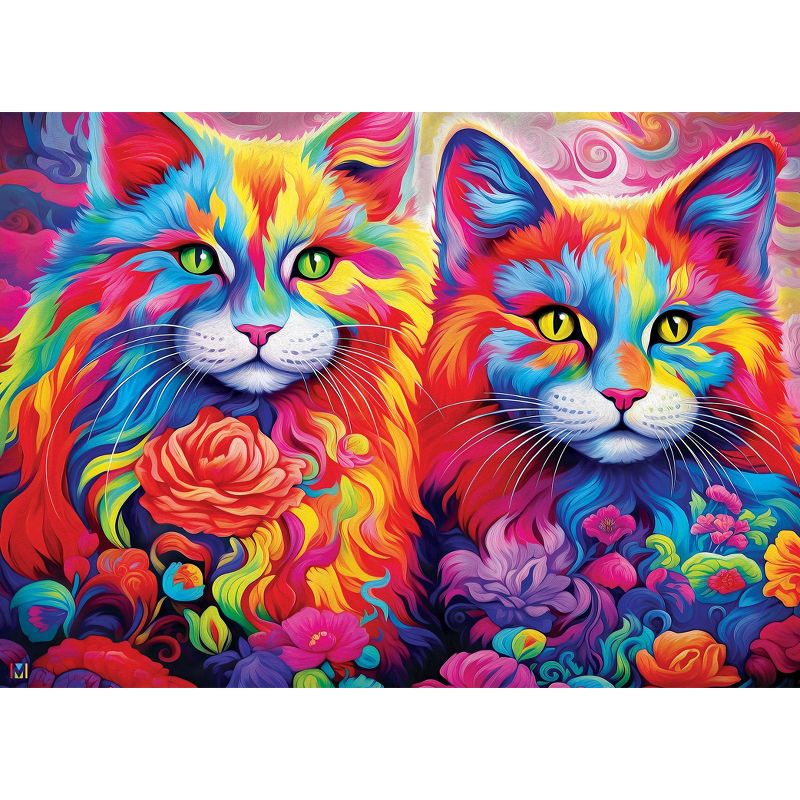 MasterPieces Colorize - Rainbow Whiskers 1000 Piece Jigsaw Puzzle, 3 of 8