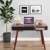 Garvee 42 Inch Mid Century Home Office Writing Desk, Modern Simple Computer Desk with Drawer and Open Storage Cubby, Small Vanity Table Desk - 2 of 4