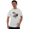 Halloween Bat Out of Hell Spooky Graphic T Shirt Men or Women Brisco Brands Black X - 4 of 4
