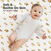 KeaBabies Mini Crib Sheets for Baby Girls, Boys, 2-Pack Soothe Pack and Play Sheets Fitted, Organic Pack N Play Mattress Sheet - 4 of 4