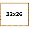 PosterPalooza | 32x26 Thin Bamboo Picture Frame, UV Acrylic, 2 Finishes - Gold and Brown - 2 of 4