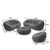 WJSHome Bubble Sofa Curved Couch Set, Breathable Mesh Fabric Bean Bag Sofa ( 1 Seater, 2 Seater, 3 Seater, Ottoman) - 3 of 4