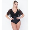 Unique Vintage Women's Mesh Sleeved Torrey Swimsuit - 4 of 4