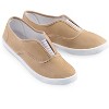 Collections Etc Striped Slip-on Sneakers Wide - 3 of 4
