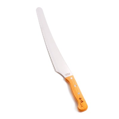 Nisaku Stainless Steel Wave Knife, 12-Inch Blade.