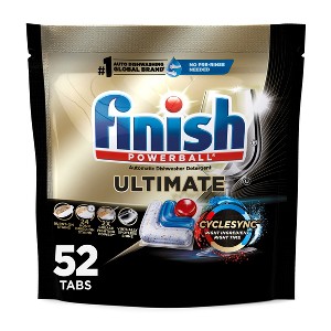 Finish Ultimate Dishwasher Detergent Tabs with CycleSync Technology - 1 of 4