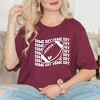 Simply Sage Market Women's Football Game Day Stacked Wavy Short Sleeve Graphic Tee - 2 of 4