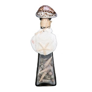 Beachcombers Bottle with Shell and Cowrie Top - 1 of 2
