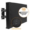 Outdoor TV Cover For Flat Screens - Slim Fit - Weatherproof Weather Dust Resistant Television Protector - 3 of 4