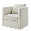 NicBex Performance Fabric Swivel Barrel Chair Modern 360-Degree Rotating Accent Chair for Living Room, Office, Lounge - 4 of 4