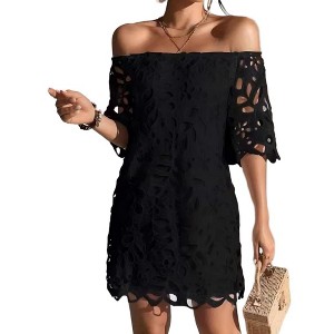 long sleeve white lace formal dress Simple A-line V-neck Open Back Long Sleeves Lace Wedding Dresses with  Split,MW410 main image 1