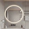 GlasFlength Decorative Wall Mirrors Wall Art Wall Mirror Classic Mirror Decorative Circle Mirror Vanity Mirror for Bathroom, Silver, 23.6"*23.6"*1.18" - 3 of 4