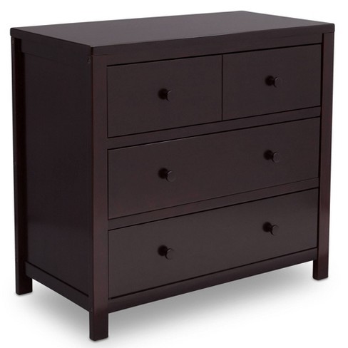 Delta Children 3 Drawer Dresser Dark Chocolate Target