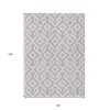 Lavender And Ivory Geometric Washable Indoor Outdoor Area Rug - 3 of 4