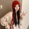 Anna-Kaci Women's Crochet Beanie with Tassel Details - 2 of 3
