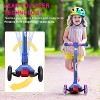 Kids Kick Scooter w/ 3 Light-Up Wheels & Lean-Steer,4 Height Adj. for Ages 3-12 Years, AEBC-9 Bearings for Outdoor Fun - 2 of 4