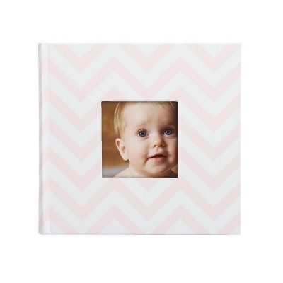 Image of Pearhead Chevron Baby Photo Album - Pink