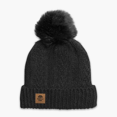 Turtle Fur Lindsey Beanie - Adult Recycled Cuffed Pom Winter Hat