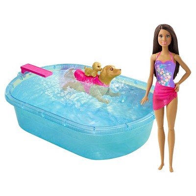 barbie swimming pup pool target