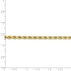 Black Bow Jewelry 4mm 10k Yellow Gold Diamond Cut Solid Rope Chain Bracelet - 4 of 4