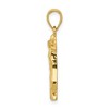 Black Bow Jewelry 14k Yellow Gold Bridled Horse Head Pendant - 2 of 4