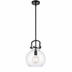 Newton Sphere - 1 Light Stem Hung Pendant In Industrial Style-15.38 Inches Tall and 10 Inches Wide - 1 of 2