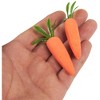 Juvale 100 Pack Artificial Fake Baby Carrots for Craft DIY Home Kitchen Decoration - 2 of 4