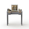 NicBex Vanity Desk with Mirror Small Vanity with Plip Top Mirror, Compact Makeup Vanity with 2 Drawers with storage compartments for Bedroom - 3 of 4