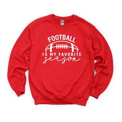Simply Sage Market Women's Graphic Sweatshirt Football Is My Favorite Season