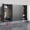 3pc Hangups 108" Storage Cabinet with 10 Compartments Black - Prepac - 2 of 4