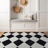 World Rug Gallery Diamond Wave Shag Rug – Cozy Feel for Living Room, Bedroom, or Entryway – Anthracite Dark Gray – Medium Pile - 2 of 4