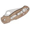 Spyderco Para 3 Brown Canvas Micarta Folding Pocket Knife with CPM CRU-Wear Blade Steel | Outstanding Balance of Edge Retention and Toughness, Brown - 2 of 4